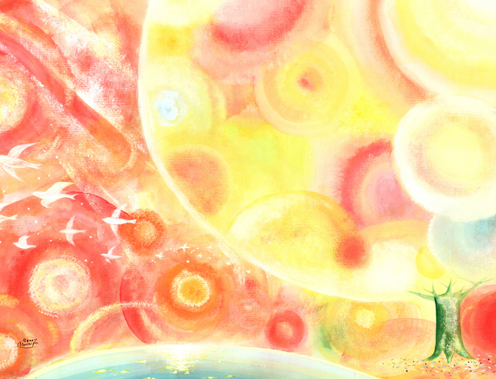太陽の絵画