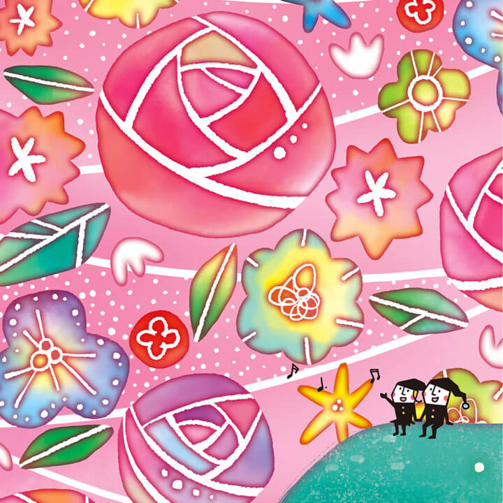 薔薇の絵、かわいいバラの絵画