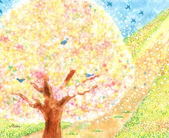 桜の絵、春の絵、春に合う絵画