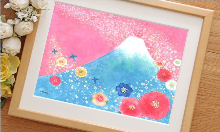 絵画 富士山