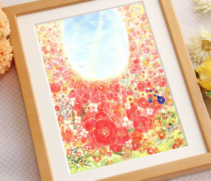野に咲く花の絵