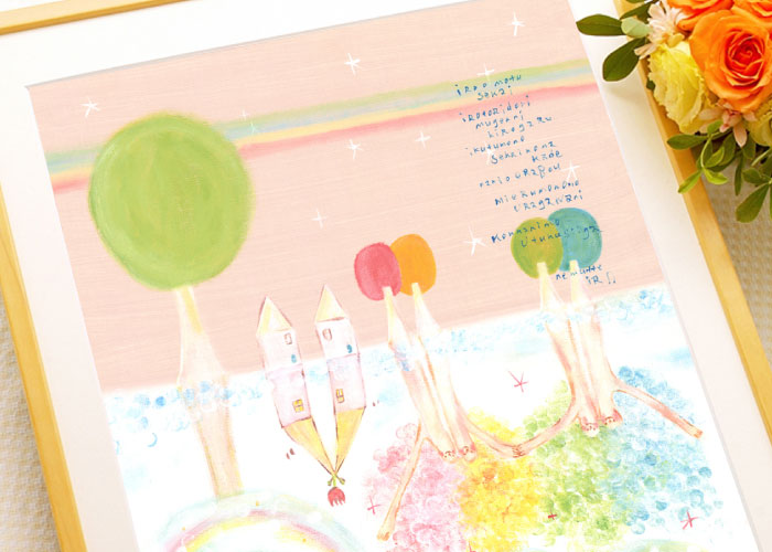 絵画 ピンク 優しい絵