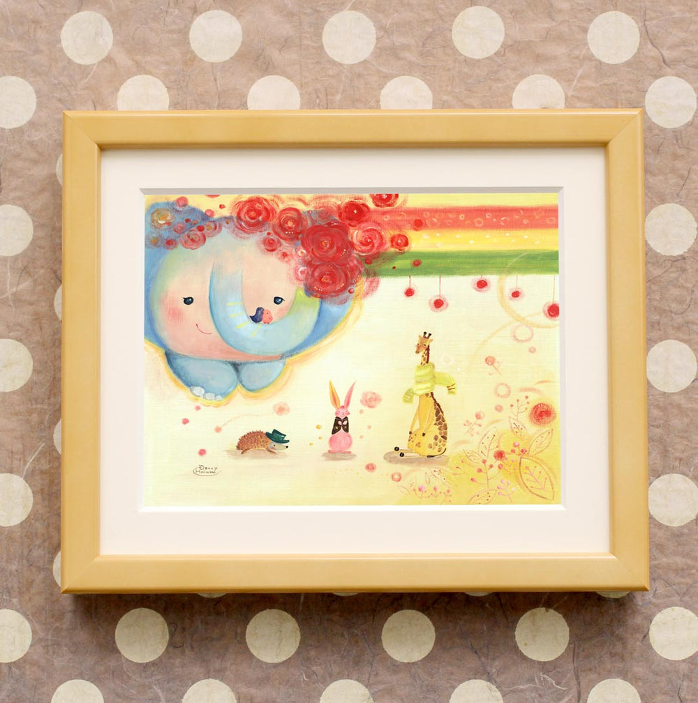 絵画「お似合いアイテム」の細部（1）