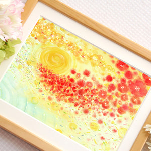 絵画「どきっ、わくわく、うきうき、きらきら」の細部 1