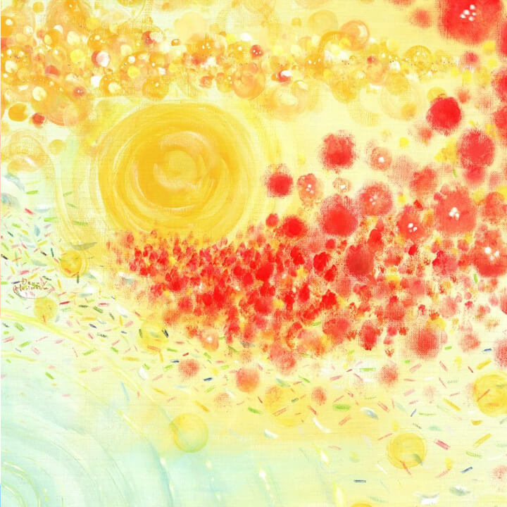 絵画「どきっ、わくわく、うきうき、きらきら」の細部（2）