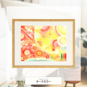 オークカラー額に入れた「縁(えん) ‐すべての出逢いに感謝‐」