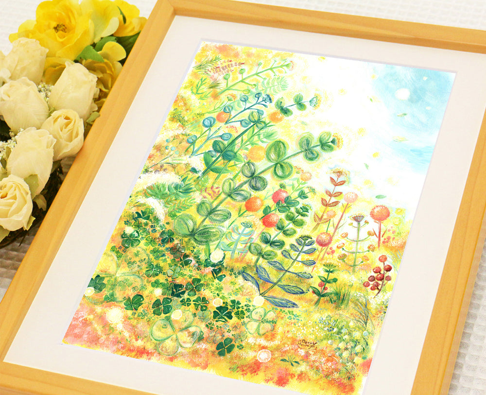 絵画「grow」の細部（1）