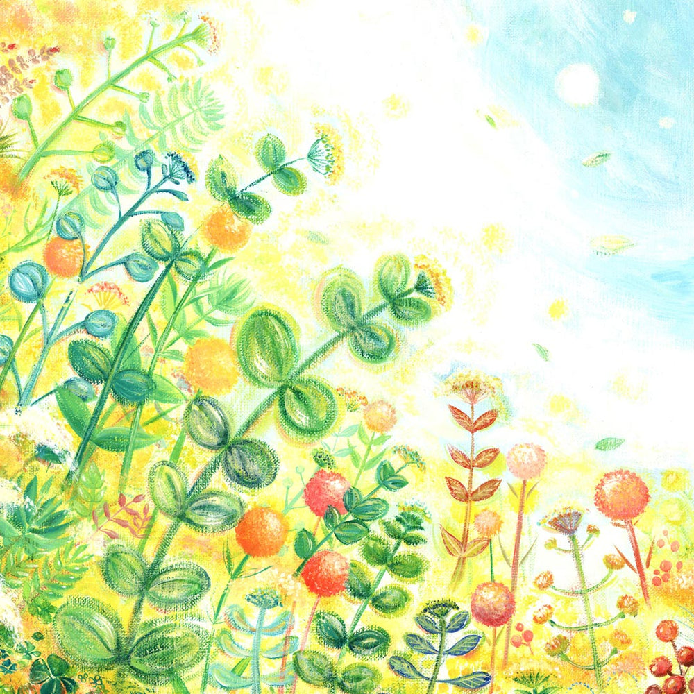 絵画「grow」の細部