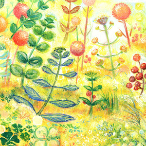絵画「grow」の細部 4