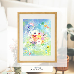 オークカラー額に入れた「エール」