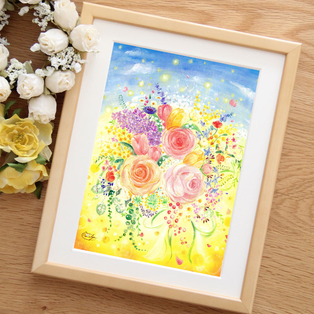 絵画「春の空の下」の細部（1）