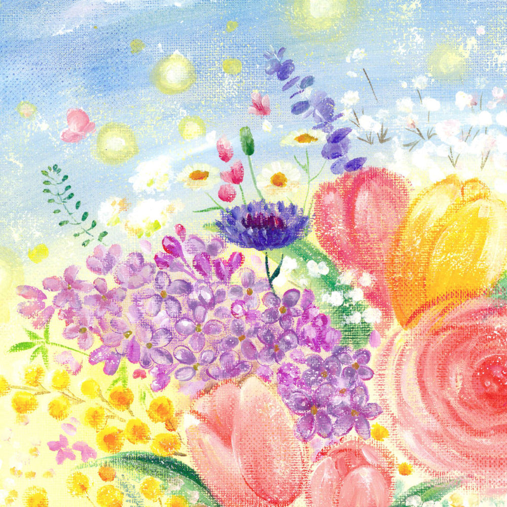 絵画「春の空の下」の細部（2）
