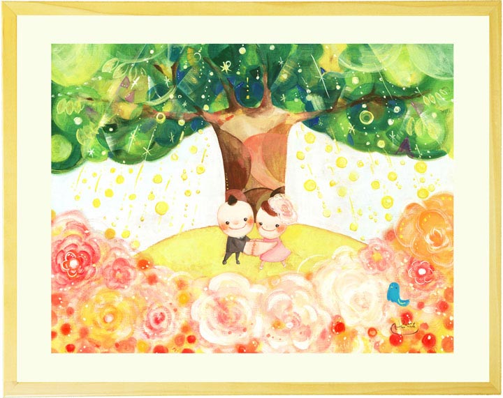 絵画「Shine Tree」の作品全体