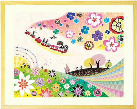 絵画「明日へのおくりもの (カラフルバージョン)」の作品全体