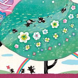 絵画「しあわせ花音(カノン)」の細部（3）