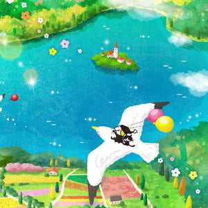 絵画「Bon Voyage!(ボン・ボヤージュ!)」の細部（5）