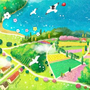 絵画「Bon Voyage!(ボン・ボヤージュ!)」の細部（6）