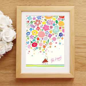 絵画「Happy Bouquet」の細部（1）
