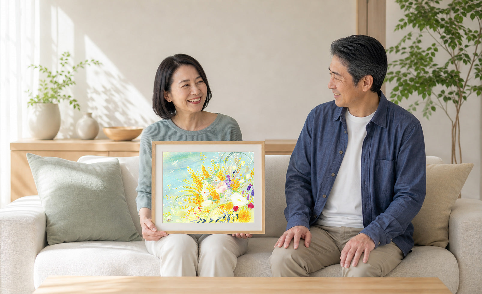 結婚記念日に贈る絵