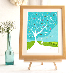 絵画「Thanks, always as ever. ‐これまでも これからも ありがとう‐」の細部（1）