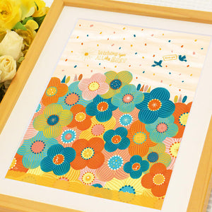 絵画「Wish ‐ありがとうの花‐」の細部（1）