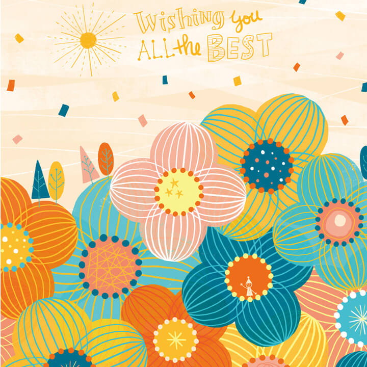 絵画「Wish ‐ありがとうの花‐」の細部（2）