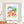 ホワイト（木目調）額に入れた「幸せを花束に込めて」