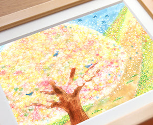 絵画「はじまりの日」の細部（1）