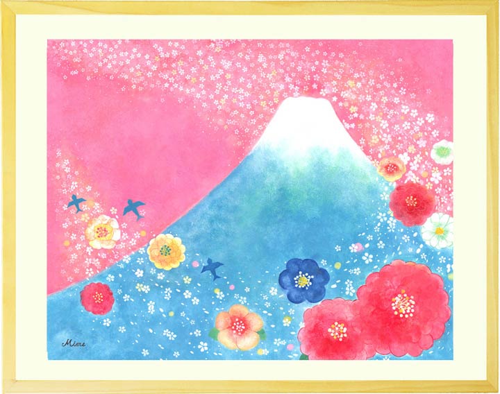 絵画「歓びの空へ」の作品全体