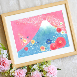 絵画「歓びの空へ」の細部（1）