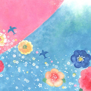 絵画「歓びの空へ」の細部（4）