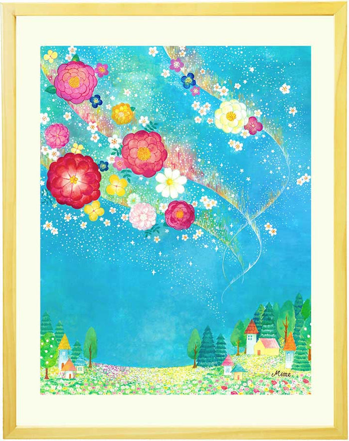絵画「花のオーロラ」の作品全体