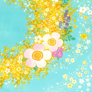 絵画「つなぐ、つむぐ」の細部（3）