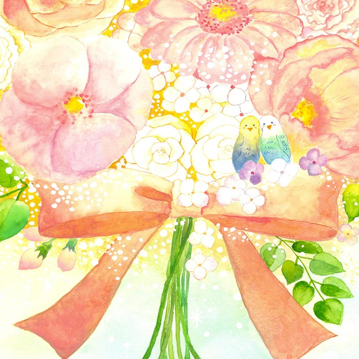 絵画「光 ～ hikari ～」の細部（2）
