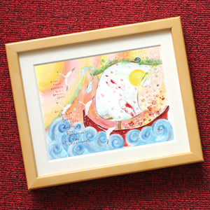 絵画「ふるさと」の細部（1）