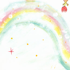 絵画「色とりどりの世界」の細部（5）