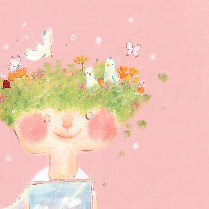 絵画「やわらかい心」の細部（2）