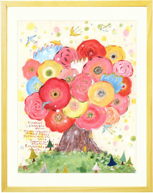 絵画「咲きつづく日々」の作品全体