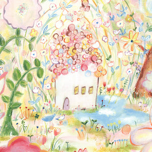 絵画「つなぐ」の細部（2）