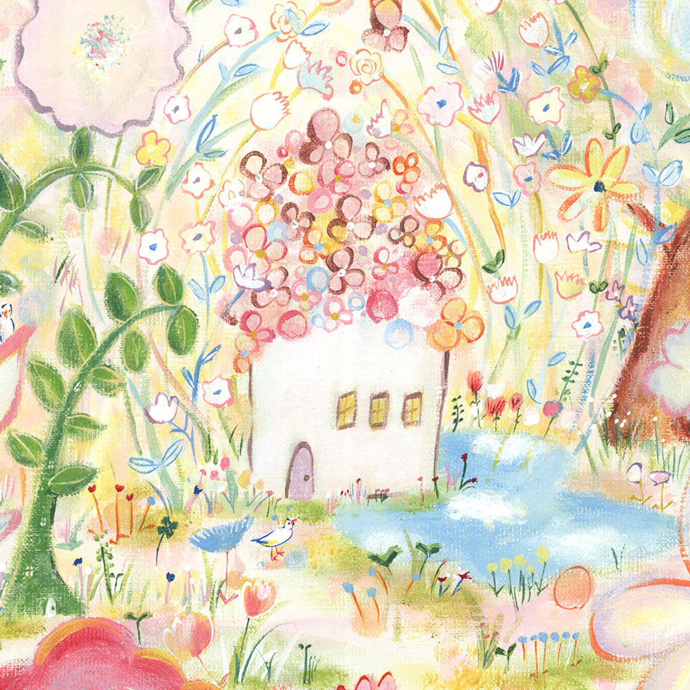 絵画「つなぐ」の細部（2）