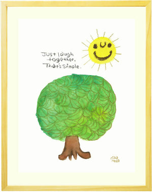 絵画「Laugh together. ‐いっしょに笑おう‐」の作品全体