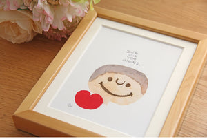 絵画「Smile with you always」の細部（1）