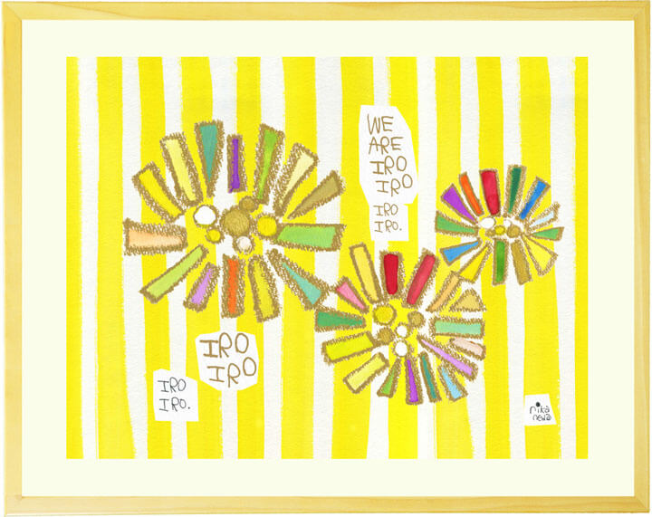 絵画「WE ARE IROIRO.」の作品全体