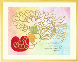 絵画「nAture makes us」の作品全体