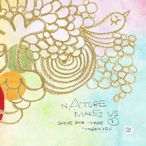 絵画「nAture makes us」の細部（3）