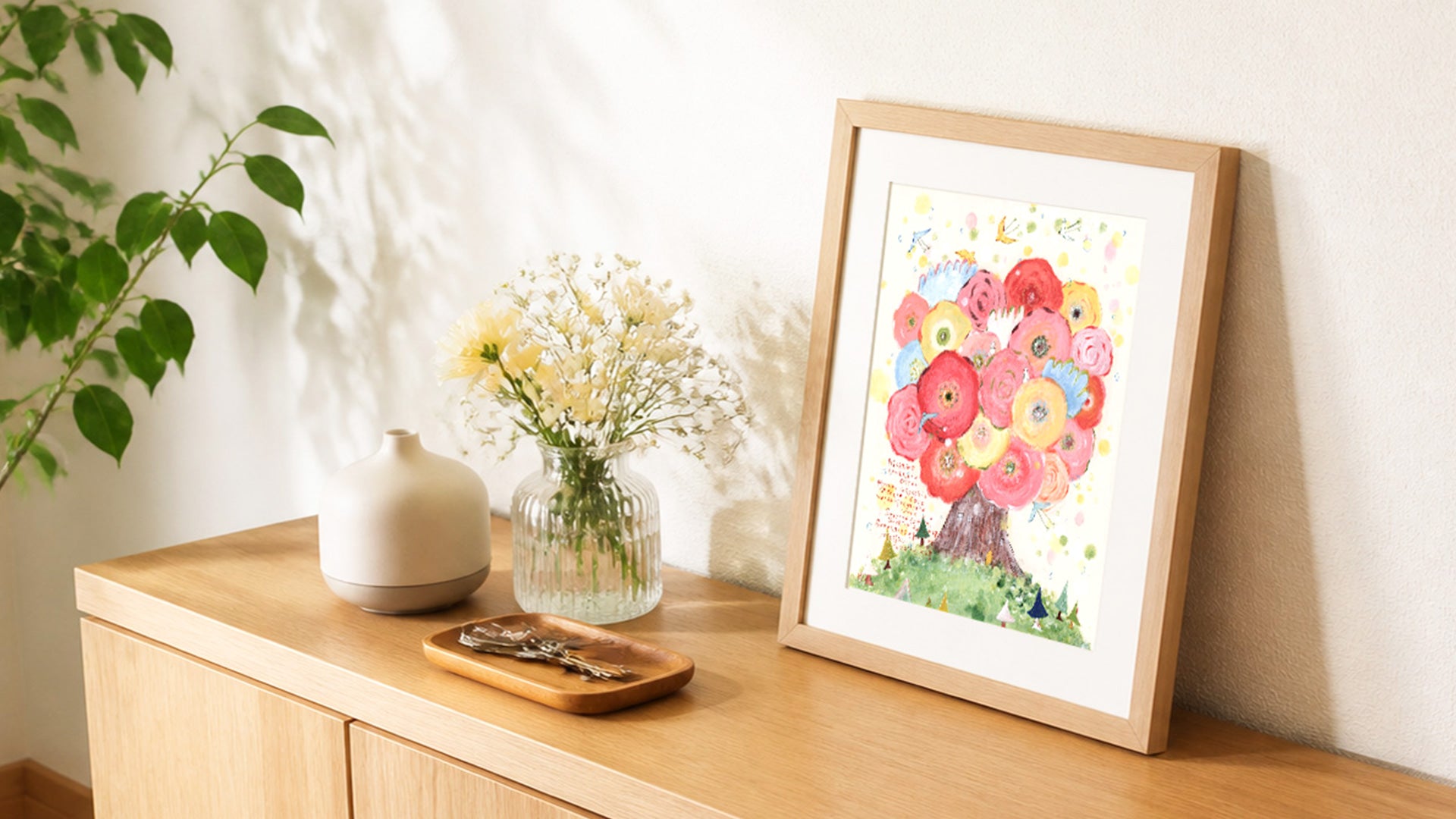 玄関やリビング、部屋に飾る絵画インテリア｜花・癒し・幸せ – 絵画