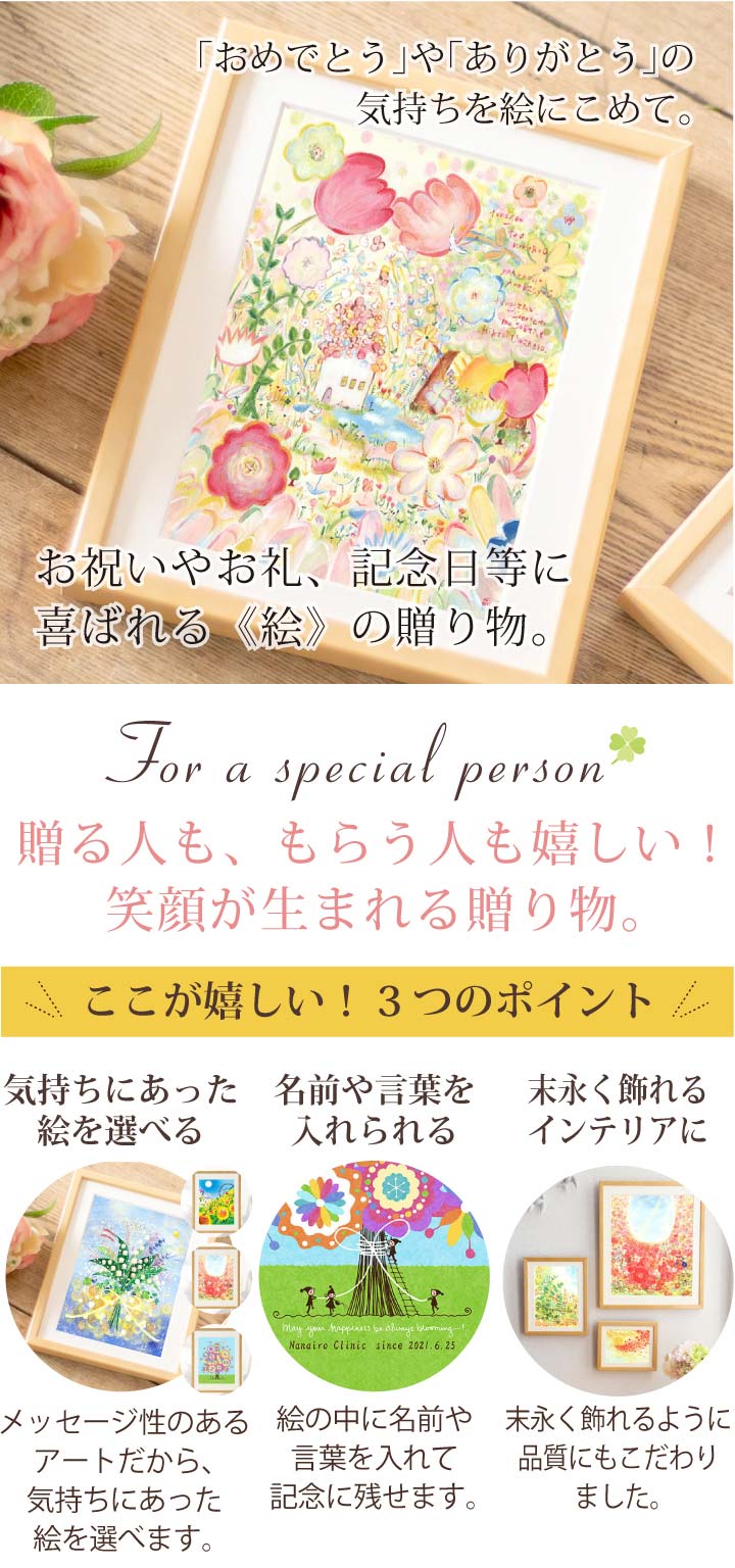 新築祝い・還暦祝い・誕生日に絵画をプレゼント